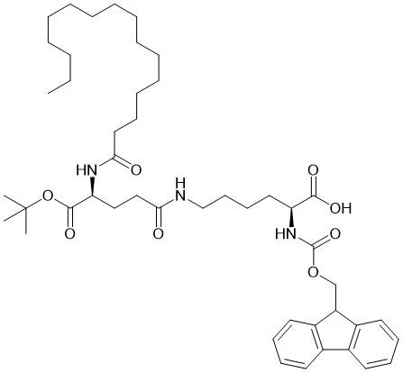 Fmoc-lys (palmitoyl-glu-otbu) -oh